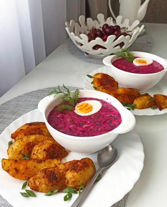 Holodnik et draniki, spécialités culinaires de la Biélorussie